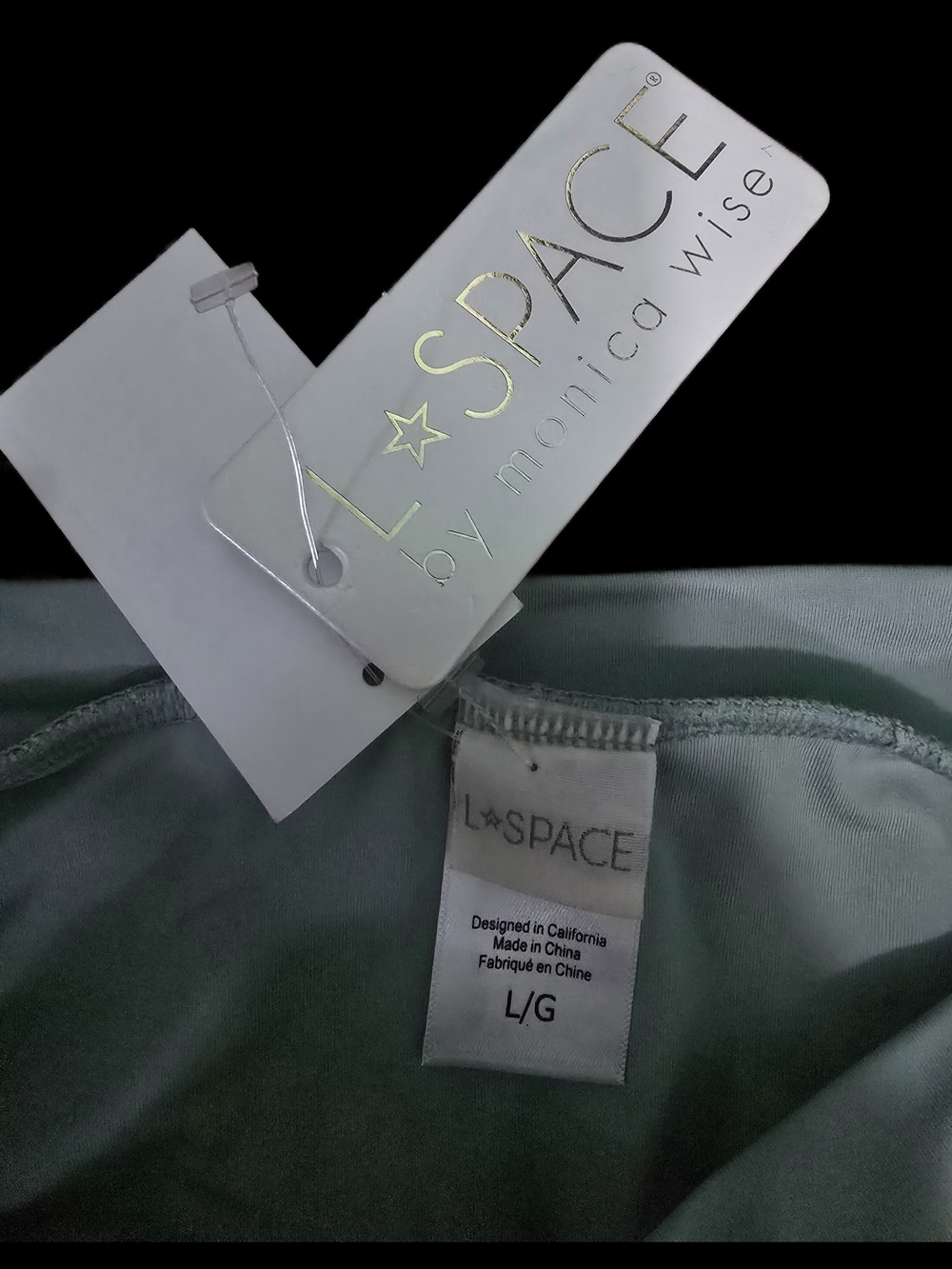 l*space Mint Ribbed High-Waist Bikini Bottom - Picture 4 of 4